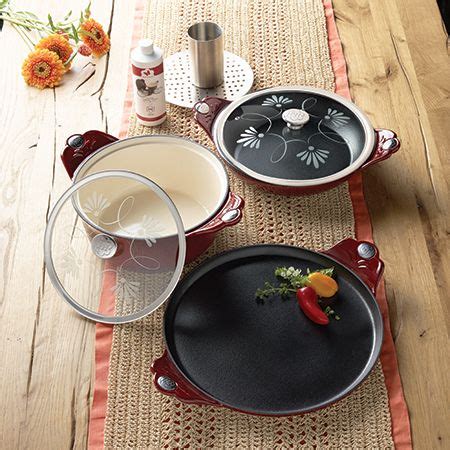 Princess House 5603 MI COCINA Red Casserole Cast Iron